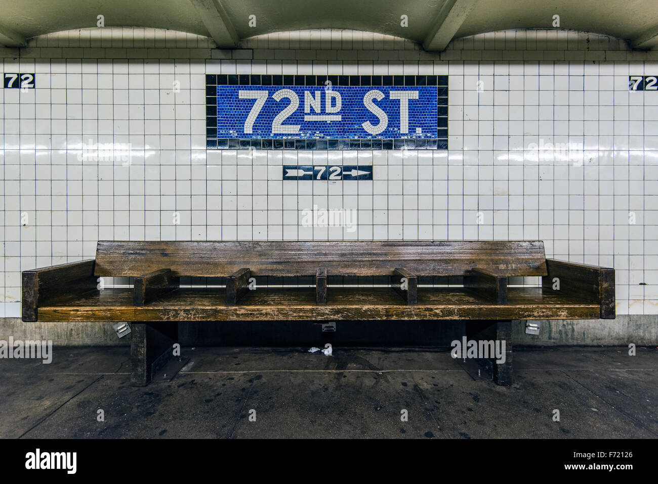 La stazione della metropolitana, Manhattan, New York, Stati Uniti d'America Foto Stock