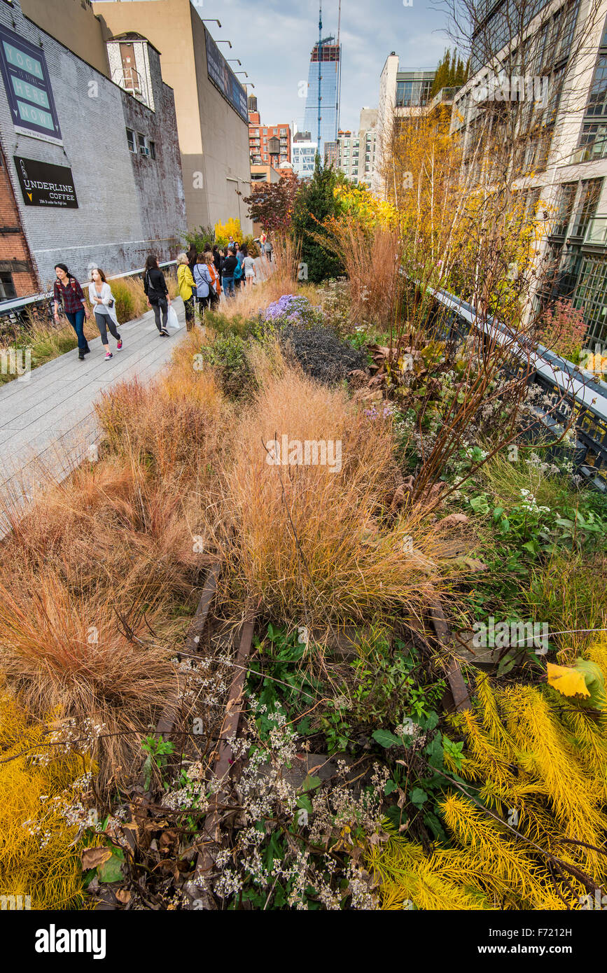 La linea alta Park, Manhattan, New York, Stati Uniti d'America Foto Stock