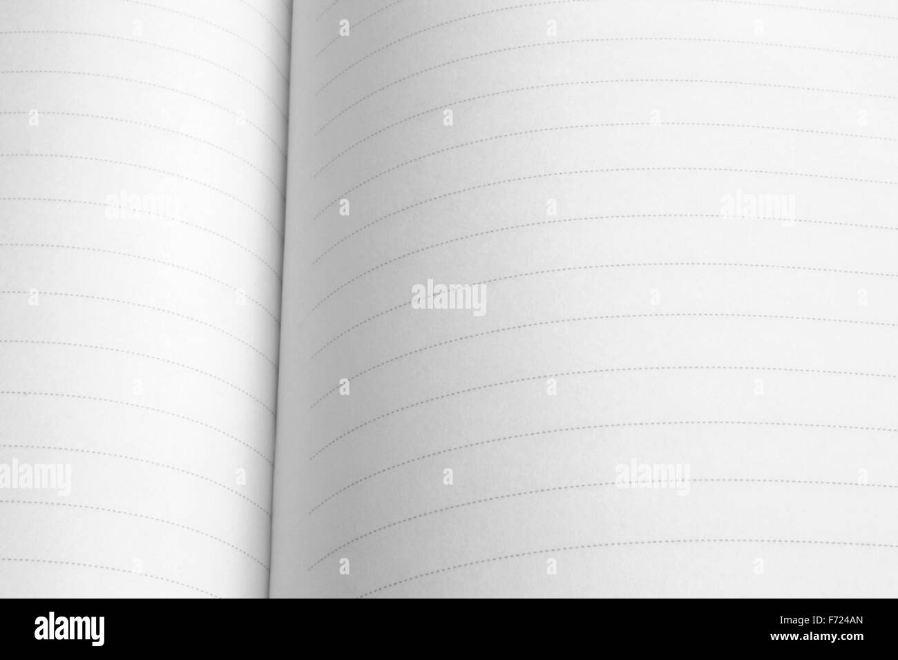 Close-up di immagine white lined notepad Foto Stock