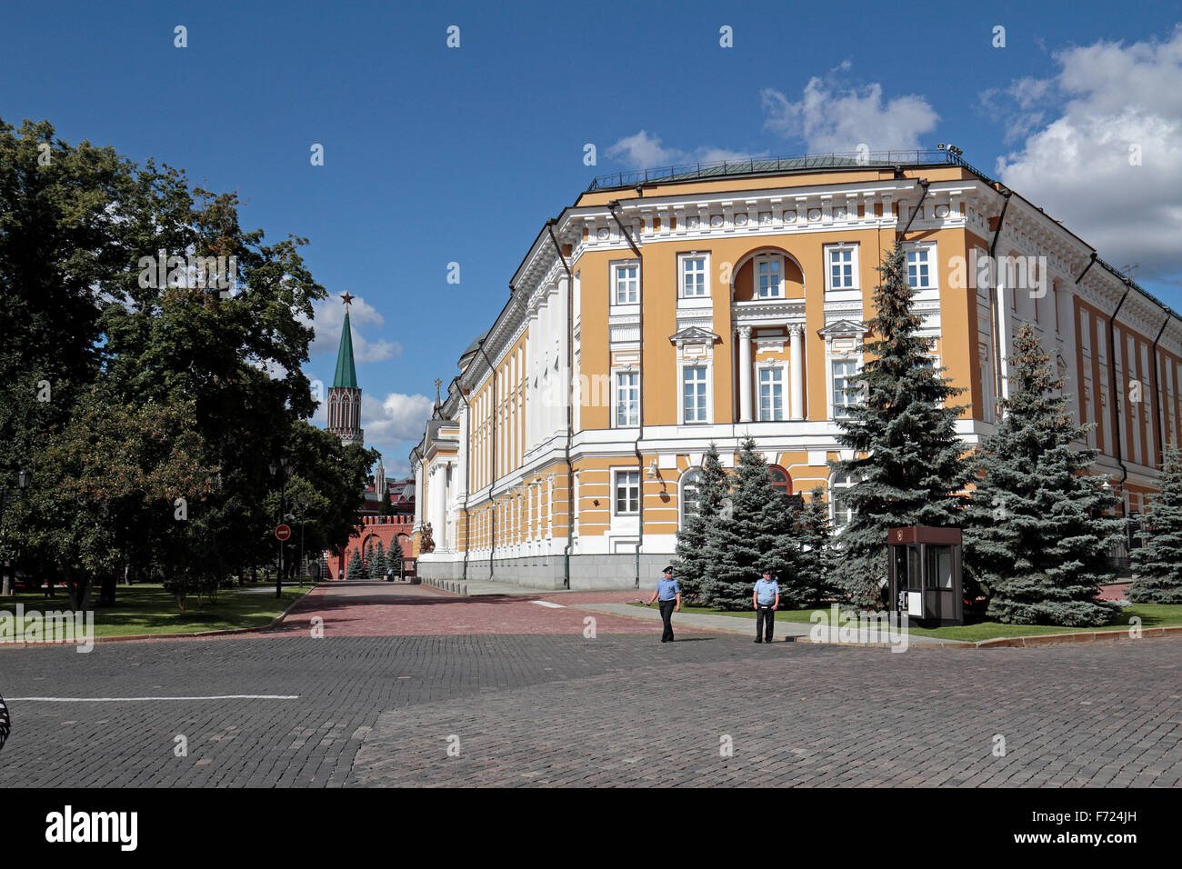 Il Palazzo del Senato (attualmente ospita l'amministrazione presidenziale russa), il Cremlino di Mosca, Russia. Foto Stock