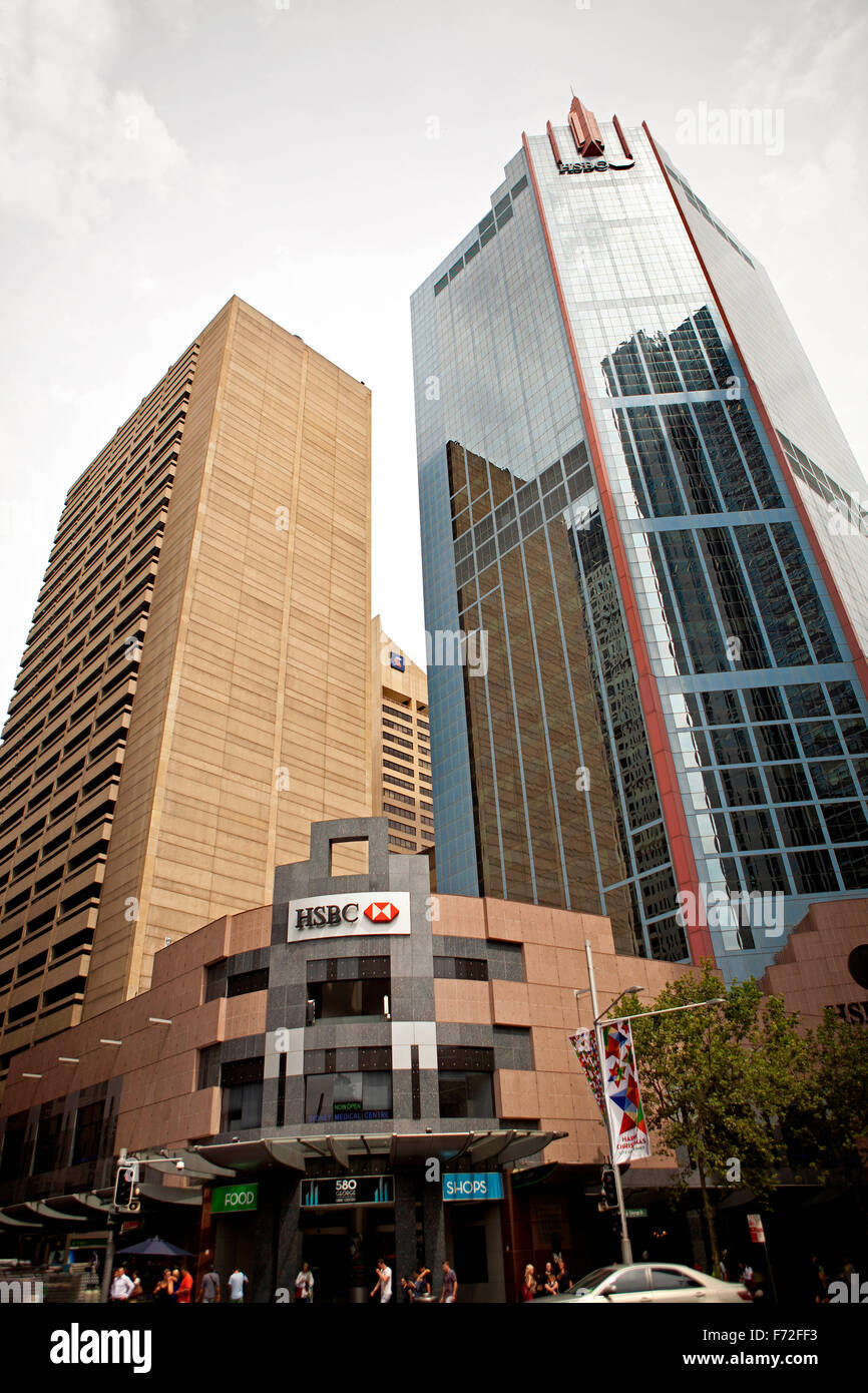 HSBC Bank, Hongkong e Shanghai Banking Corporation Limited, NSW, New South Wales, Sydney, Australia Foto Stock