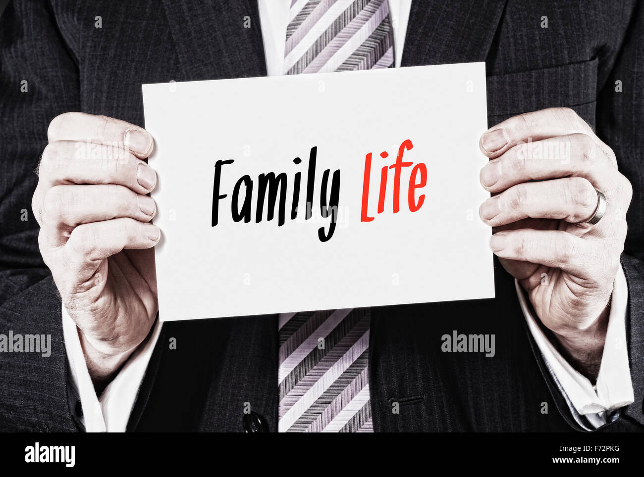 La vita di famiglia, formazione di induzione in primo piano concept. Foto Stock