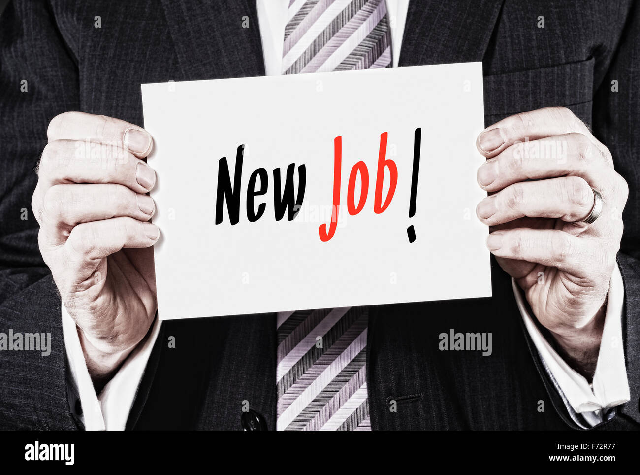 Nuovo Job, l'induzione della formazione in primo piano concept. Foto Stock