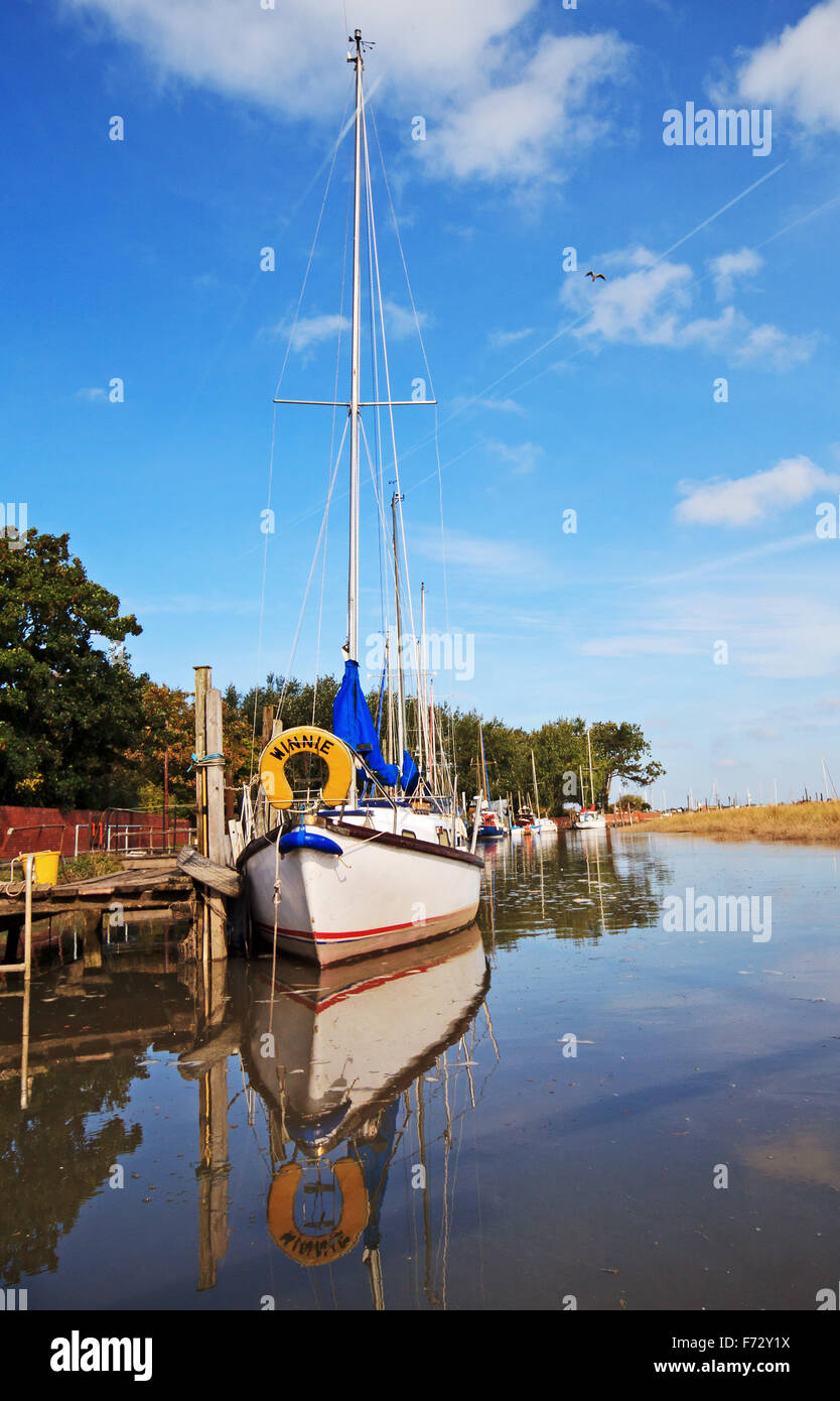 Skippool Creek ormeggi: offre belle riposo e tranquillità Foto Stock