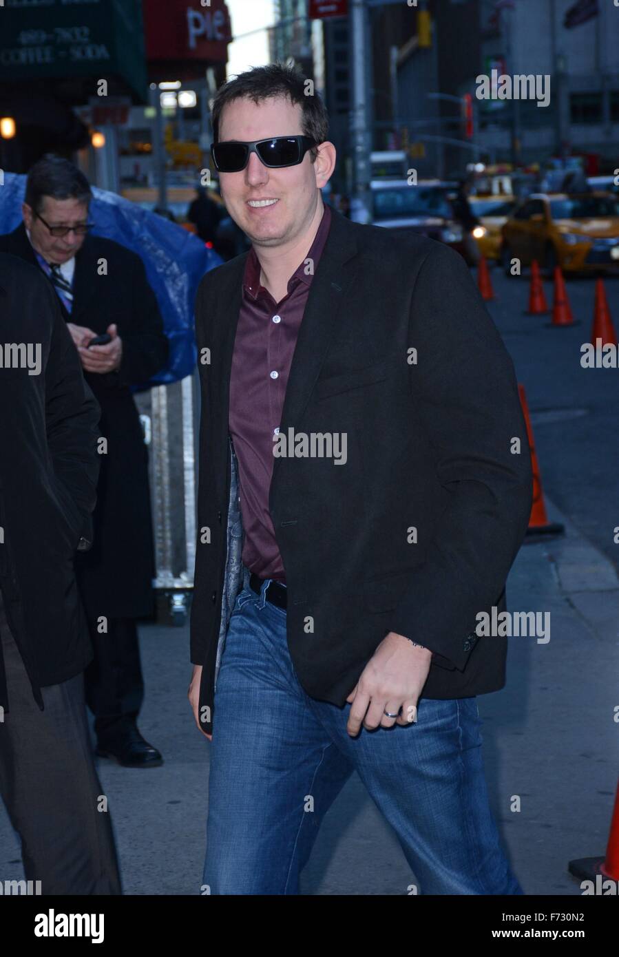 Kyle Busch fuori e circa per celebrità CANDIDS - MON, , New York, NY Novembre 23, 2015. Foto di: Derek Storm/Everett Collection Foto Stock