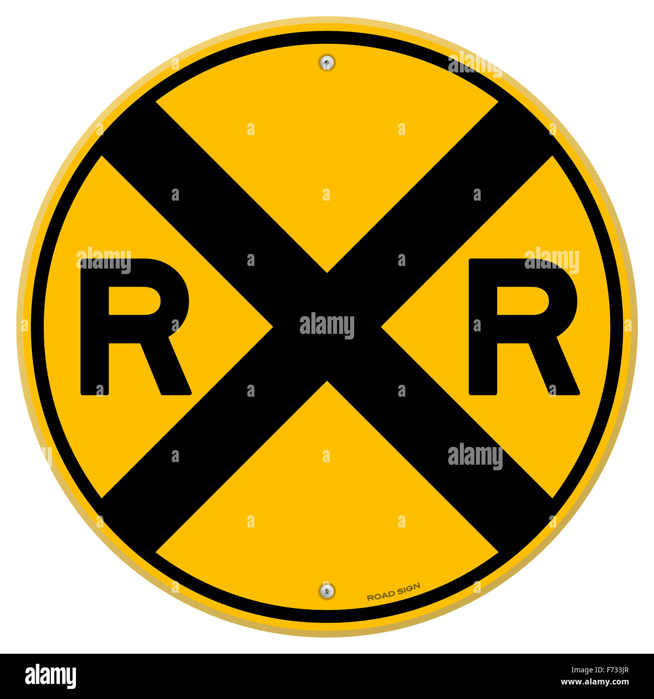 Rampa di colore giallo segno Foto Stock