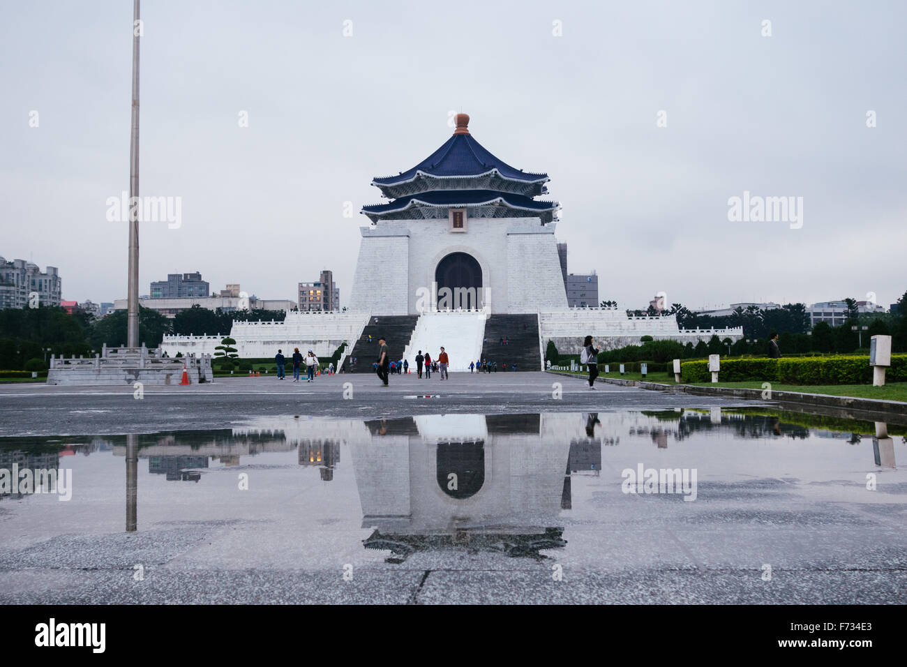 Chiang kai shek Memorial Hall Rainy day Foto Stock