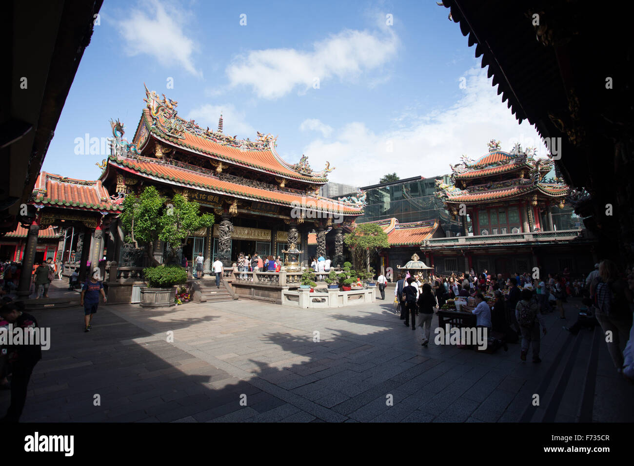 Mengjia tempio Longshan Taipei Foto Stock