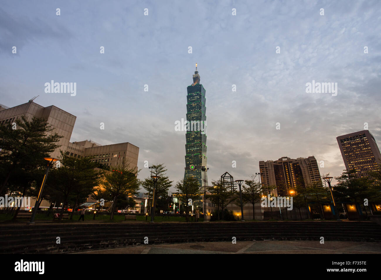 Taipei 101 tower Foto Stock