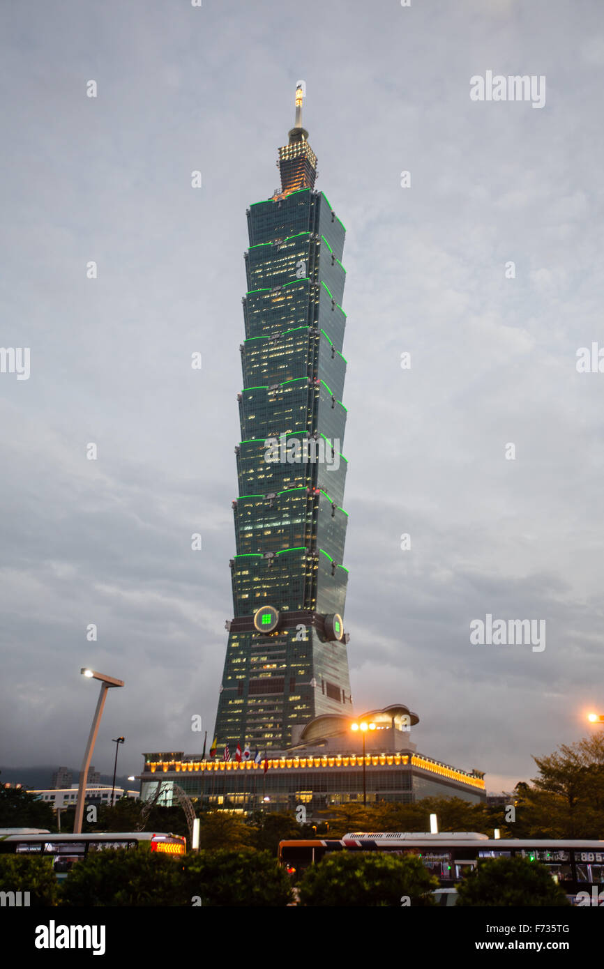 Taipei 101 tower Foto Stock