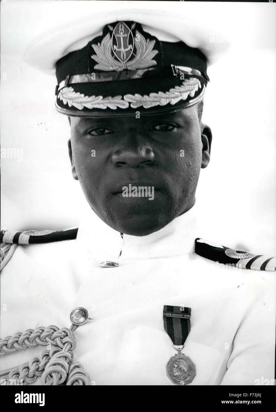 1968 - Il tenente colonnello J. Kimaru, comandante della Marina del Kenya. © Keystone Pictures USA/ZUMAPRESS.com/Alamy Live News Foto Stock