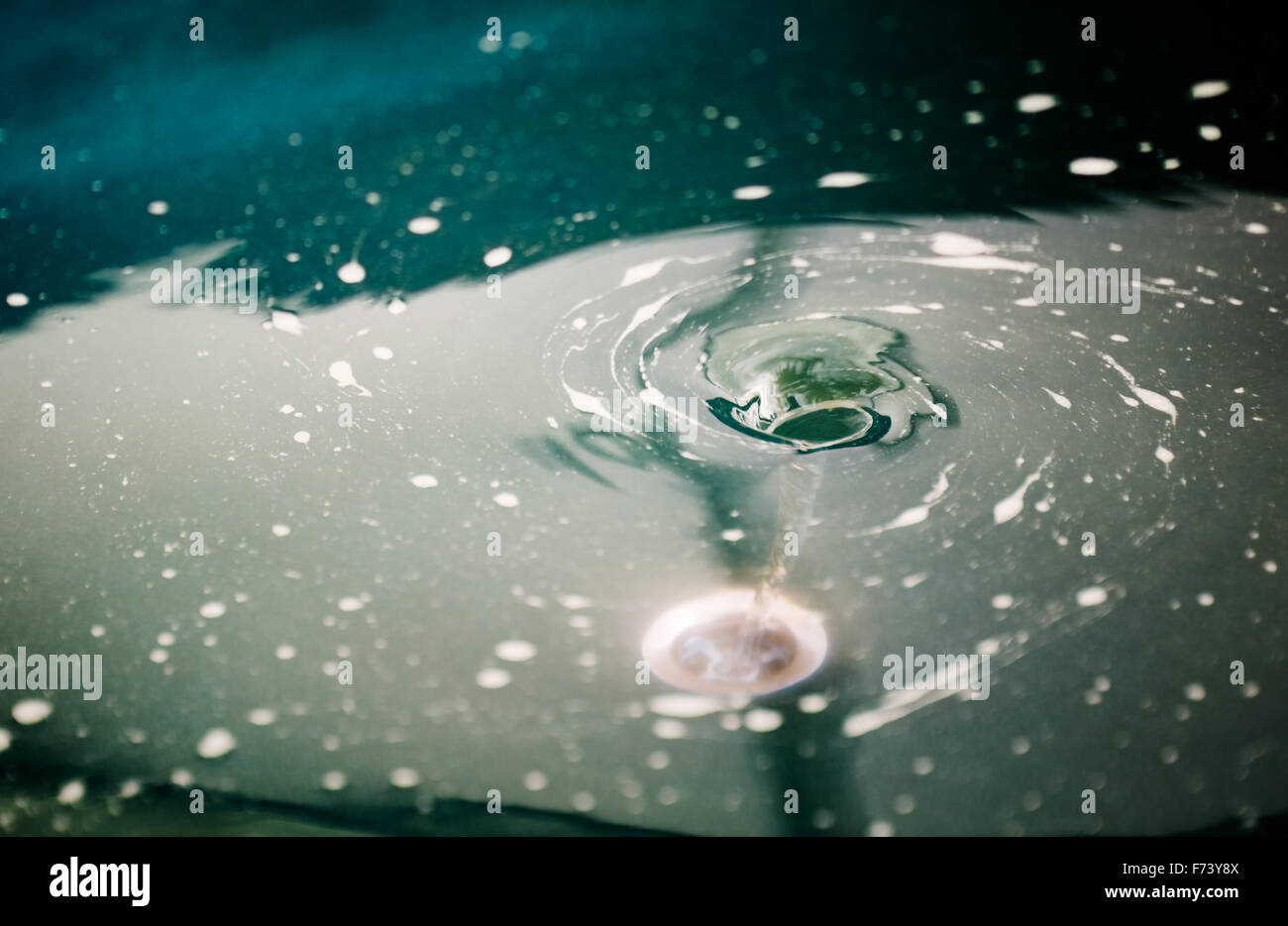 Acqua e ricciolo Foto Stock
