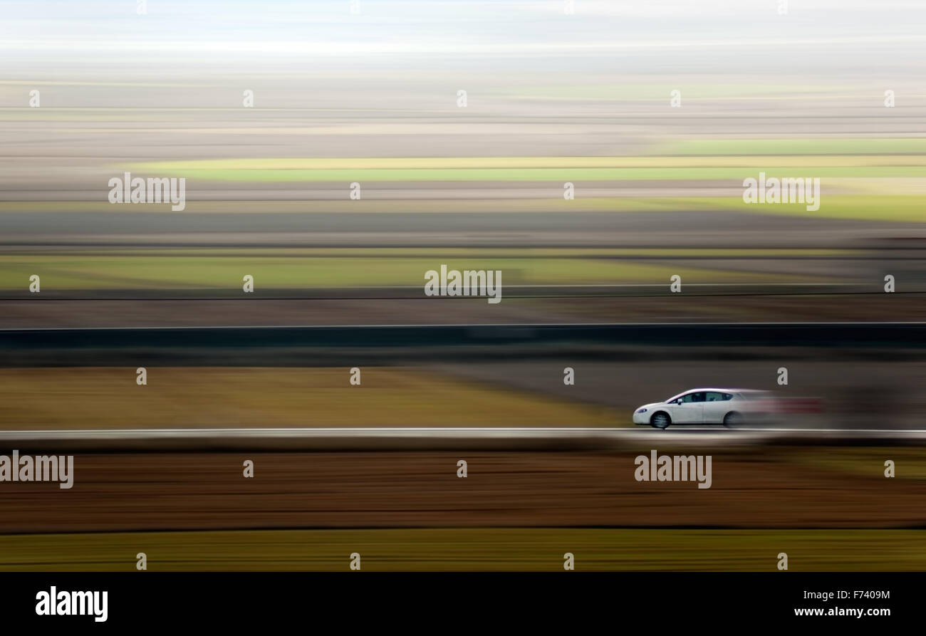 Immagine astratta di una vettura e la velocità Foto Stock