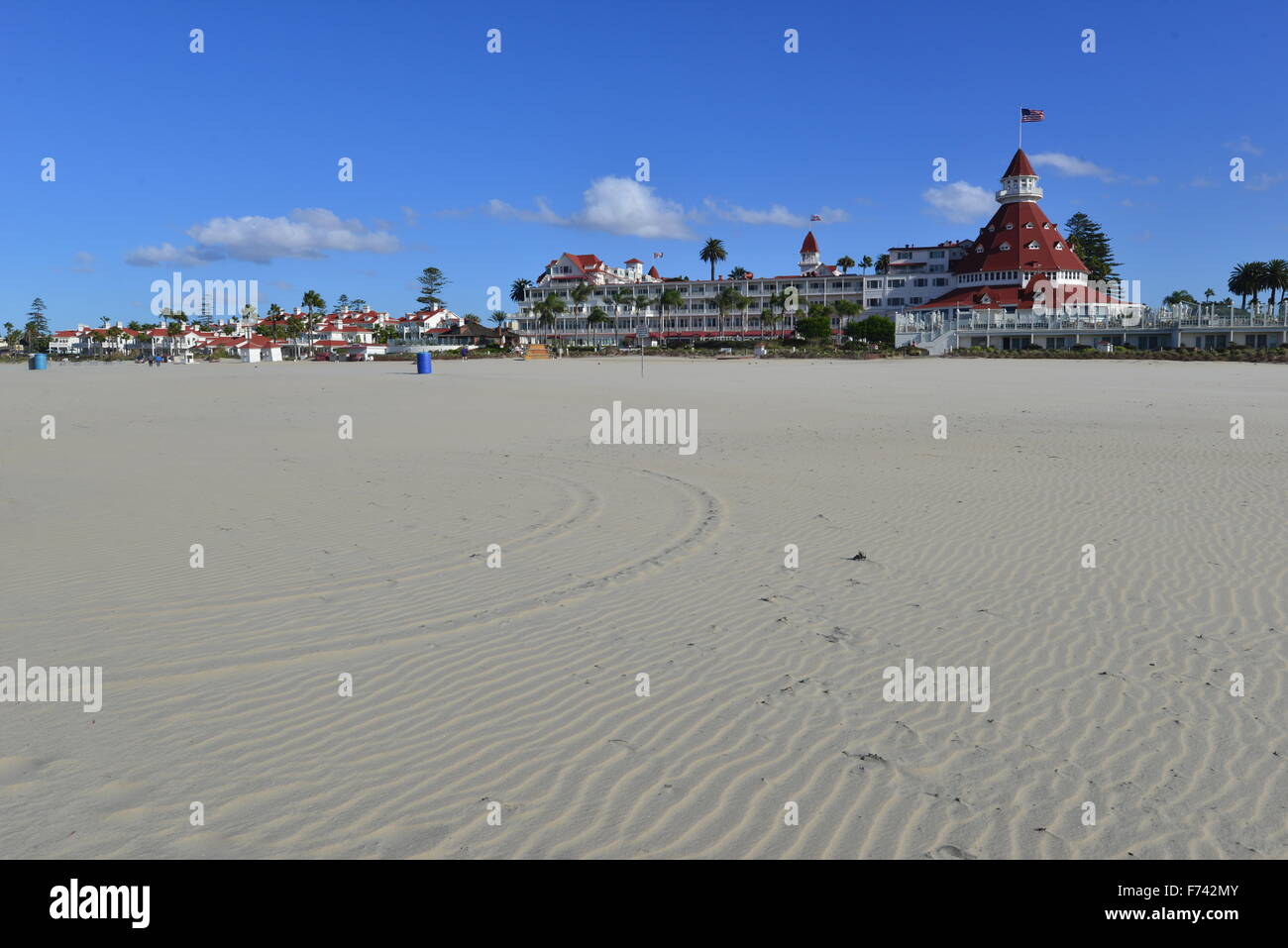 Hotel del Coronado hotel fronte spiaggia nella città di Coronado, Foto Stock