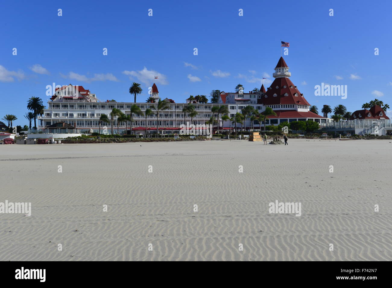 Hotel del Coronado hotel fronte spiaggia nella città di Coronado, Foto Stock