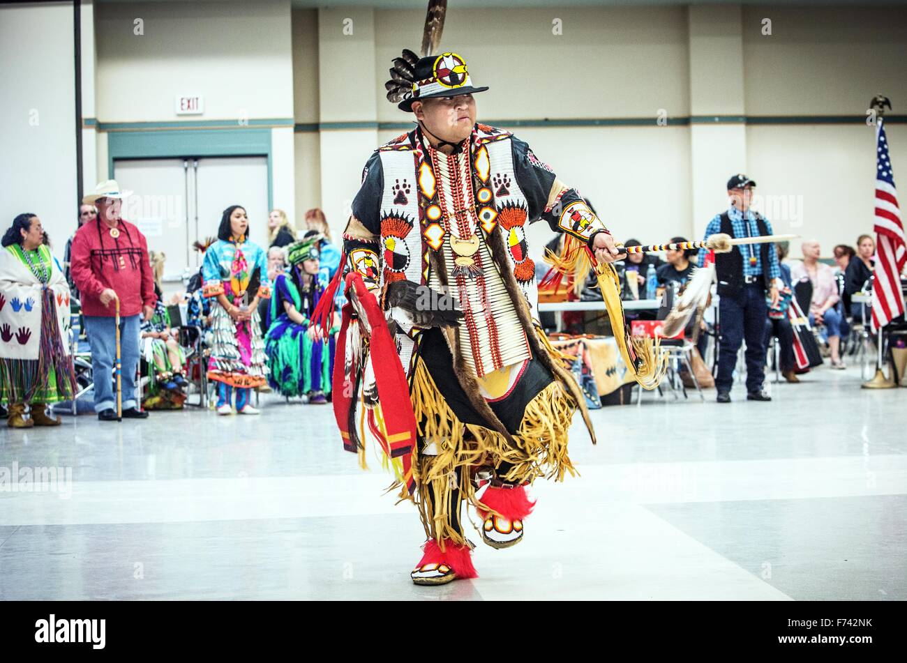 Quinto annuale tradizionale Ridgecrest Cherokee Fry, Potluck, Picnic & Pow Wow Foto Stock