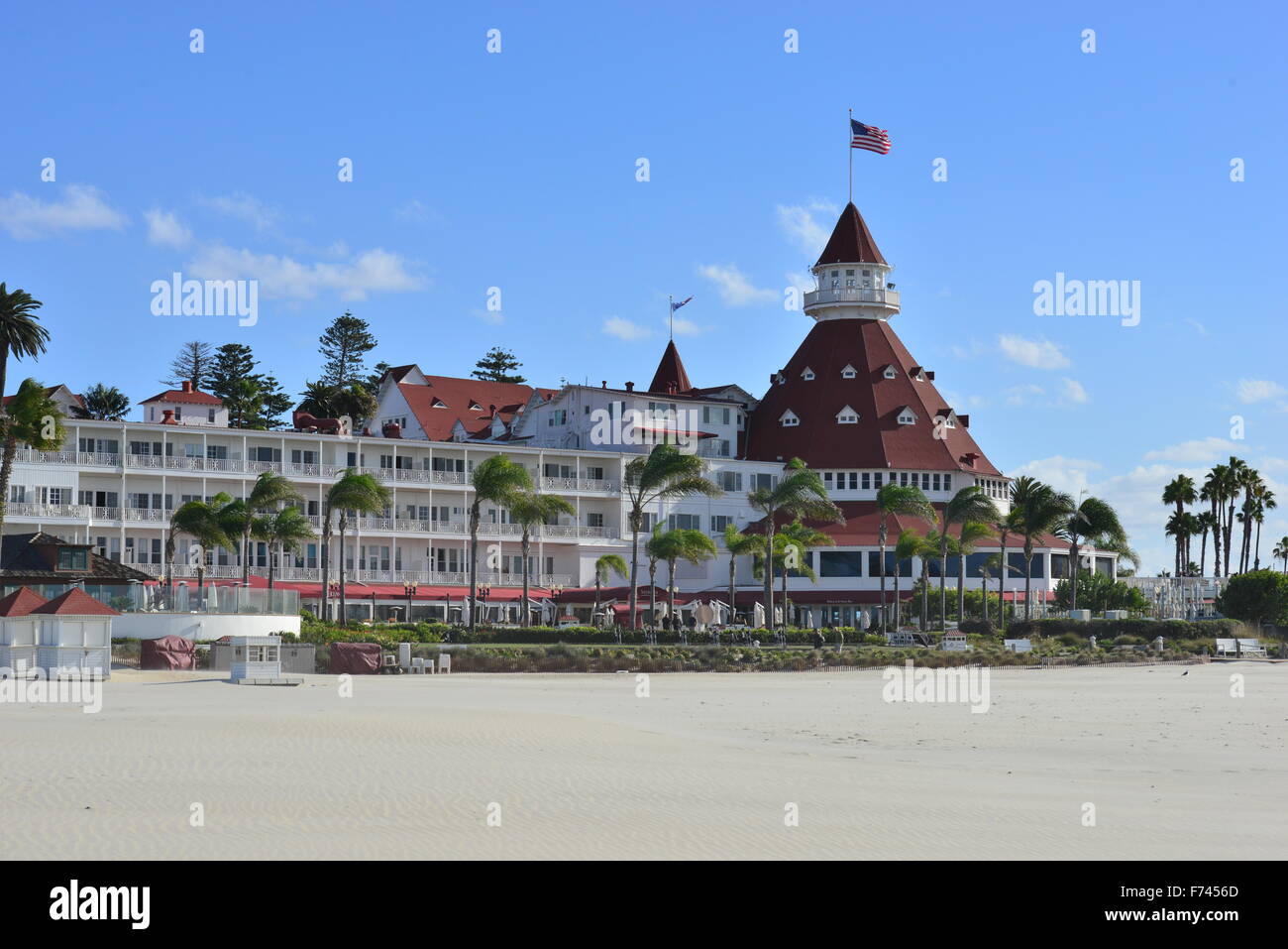 Hotel del Coronado hotel fronte spiaggia nella città di Coronado, Foto Stock