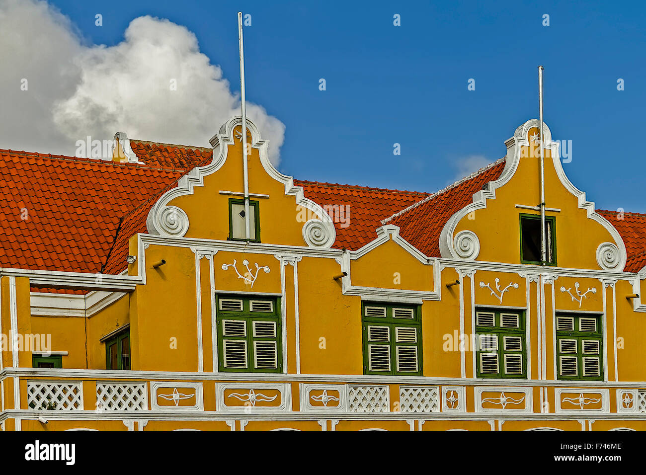 Penha edificio Willemstad Curacao Dutch West Indies Foto Stock