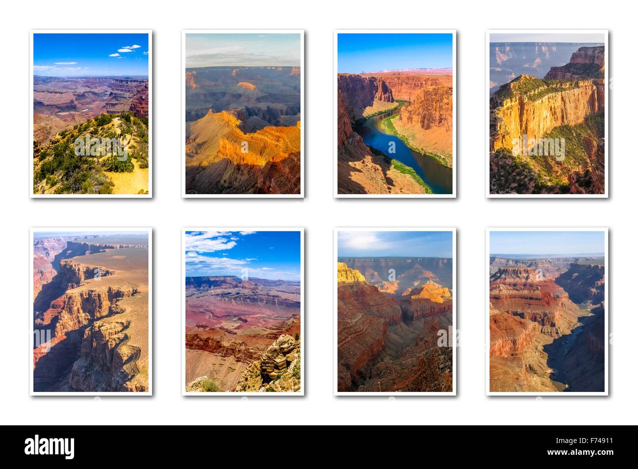 Grand Canyon paesaggi collage Foto Stock