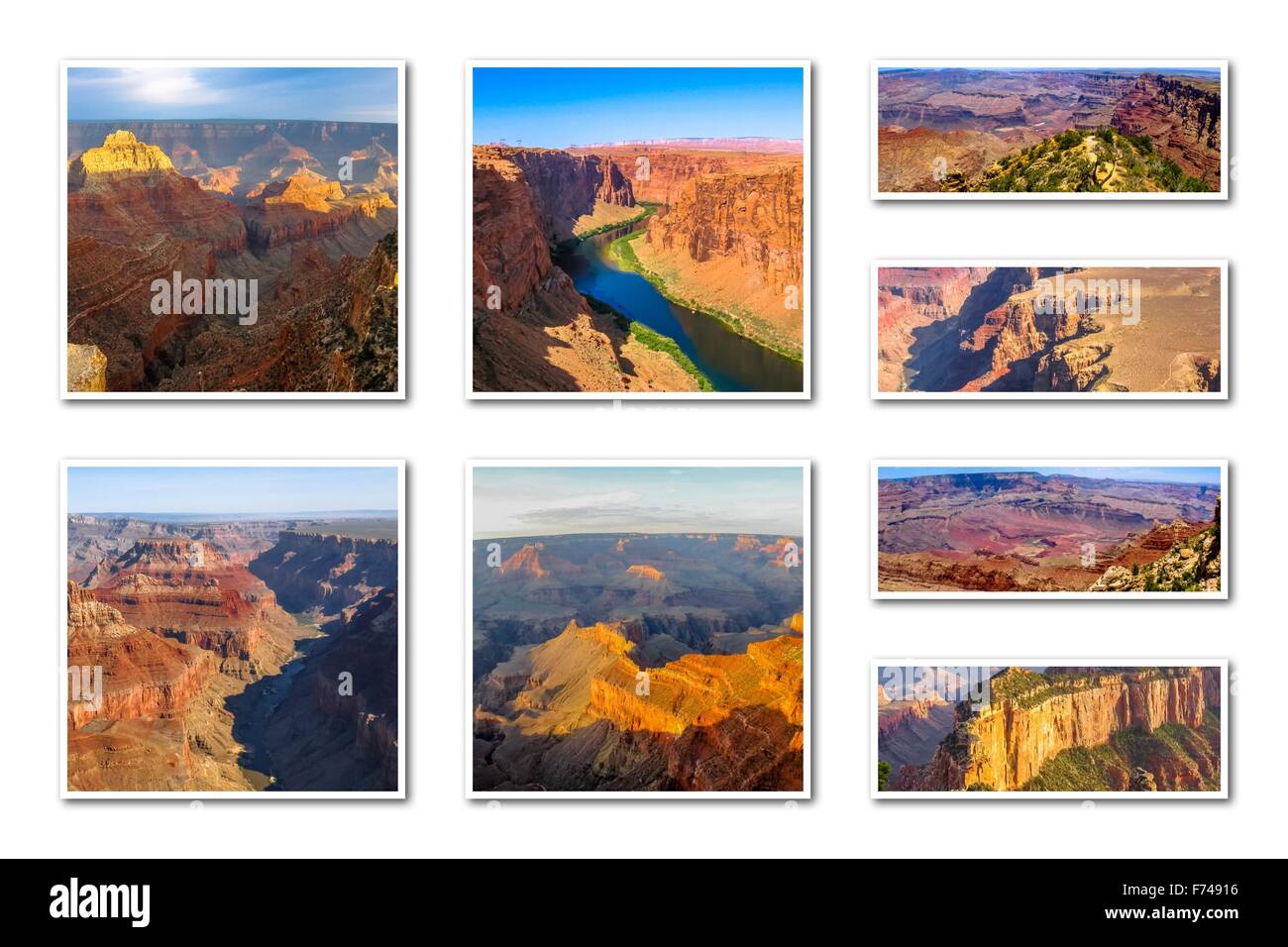 Grand Canyon collage Foto Stock