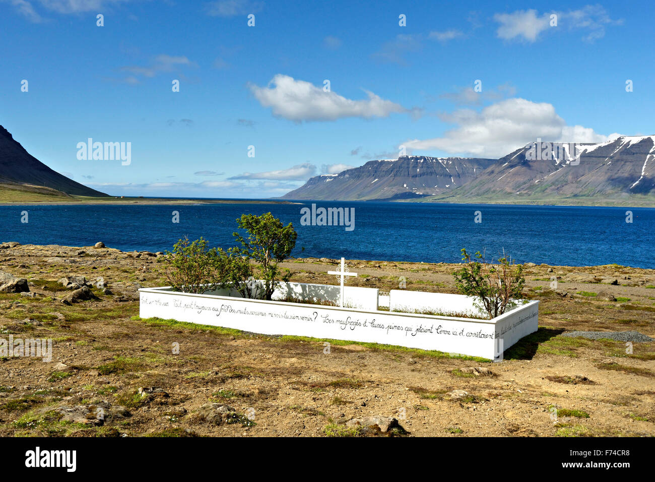 Franski grave, Sudurfjardavegur, Westfjords, Islanda, l'Europa. Foto Stock