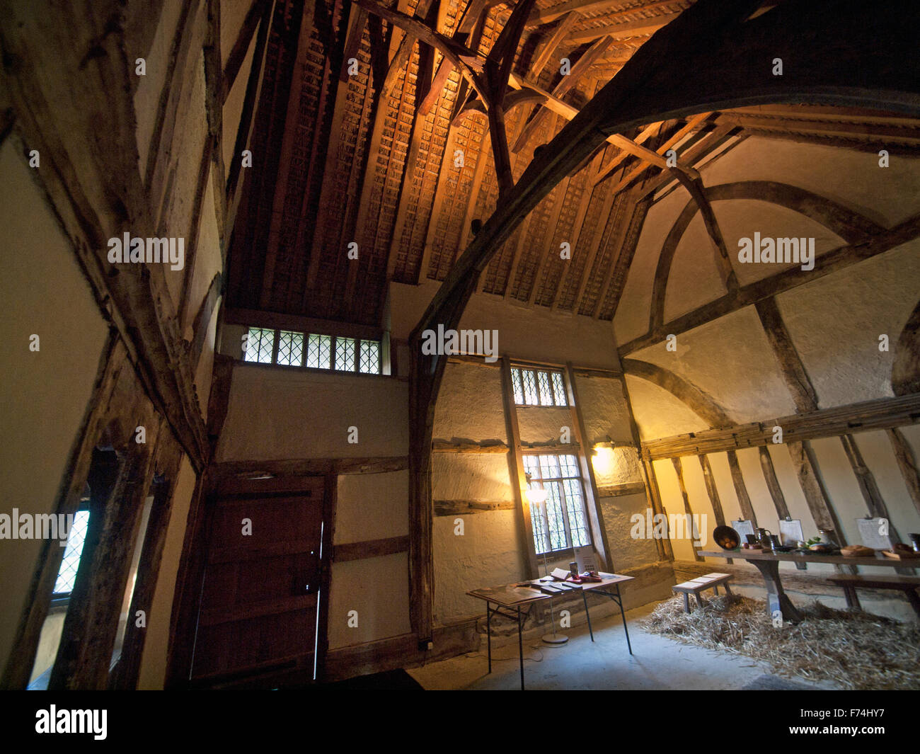 Interno del Alfriston Clergy House Foto Stock