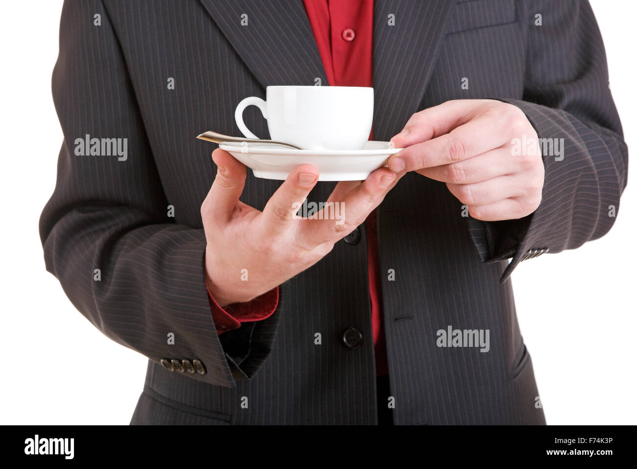 Beviamo il caffè Foto Stock