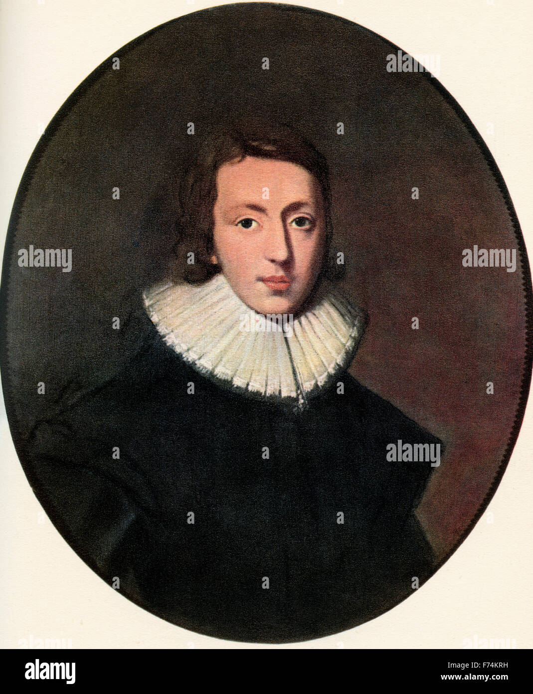 John Milton, 1608 - 1674. Poeta inglese, polemista, uomo di lettere e un funzionario civile. Foto Stock