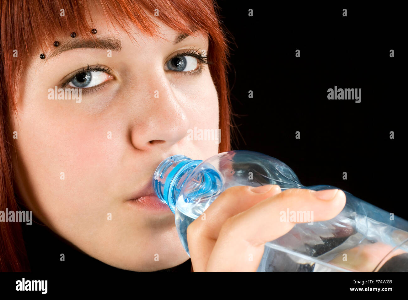 Redhead acqua potabile Foto Stock