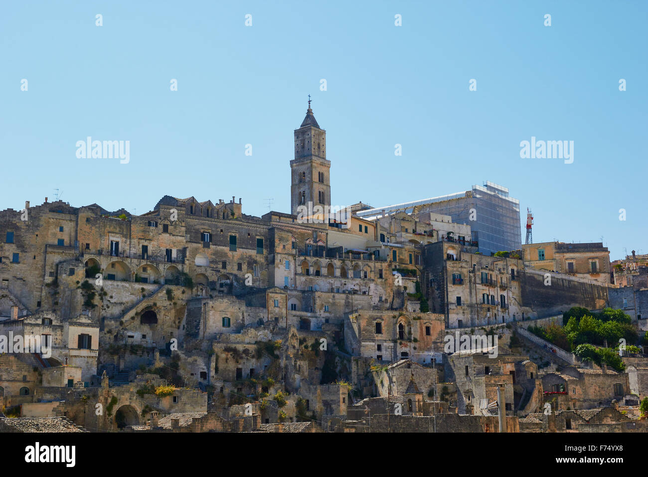 Sassi lo storico centro antico di Matera Basilicata Italia Europa Foto Stock