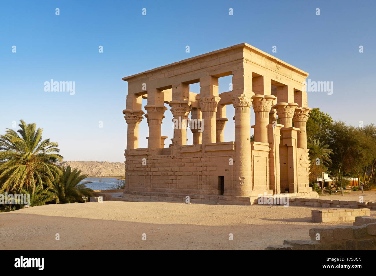 Egitto - isola di Philae, il Tempio di Iside, UNESCO Foto Stock