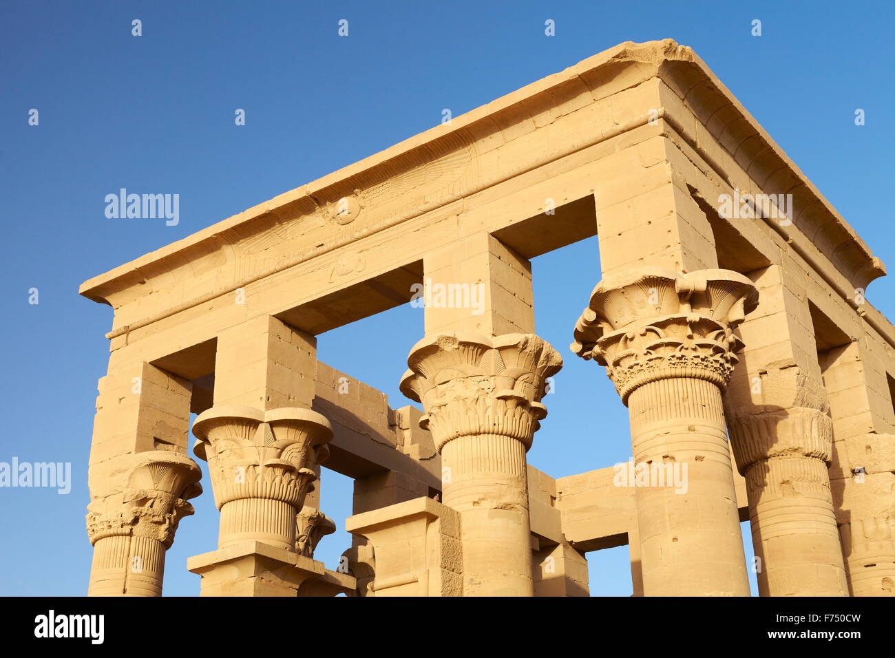 Egitto - isola di Philae, il Tempio di Iside, UNESCO Foto Stock