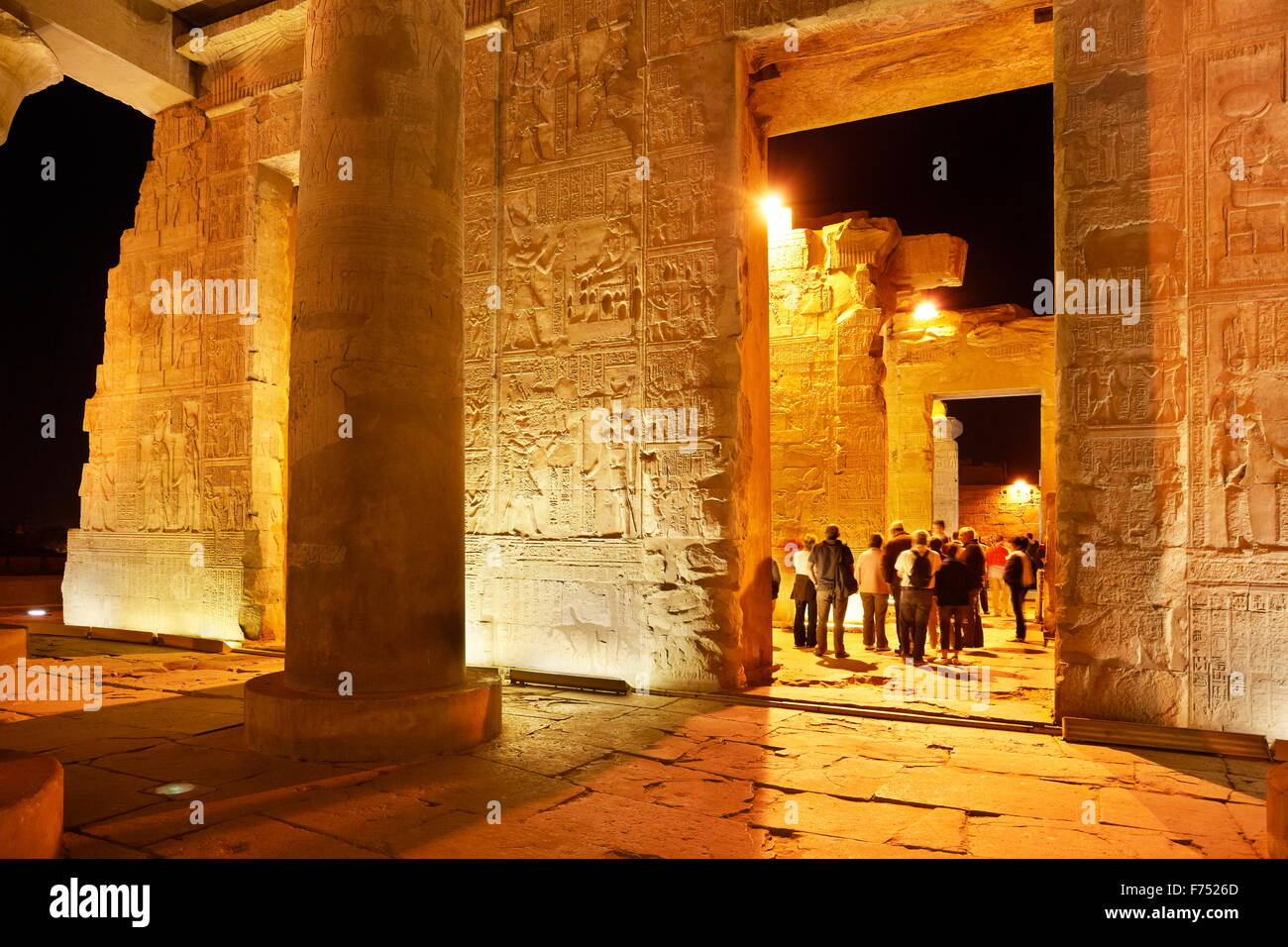 Egitto - Kom Ombo, Tempio di Sobek Foto Stock