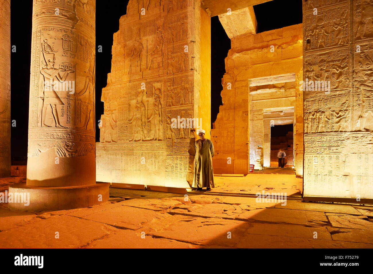 Egitto - Kom Ombo, Tempio di Sobek Foto Stock