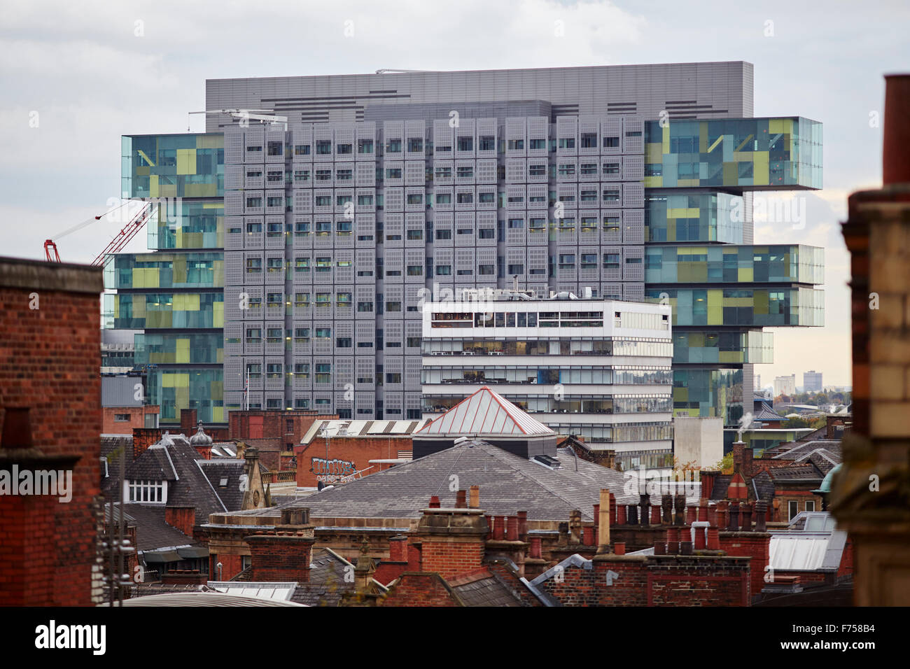 Giustizia civile edificio da King Street Manchester Corte corona di magistrati edificio pubblico diritto penale giustizia giudicando j Foto Stock