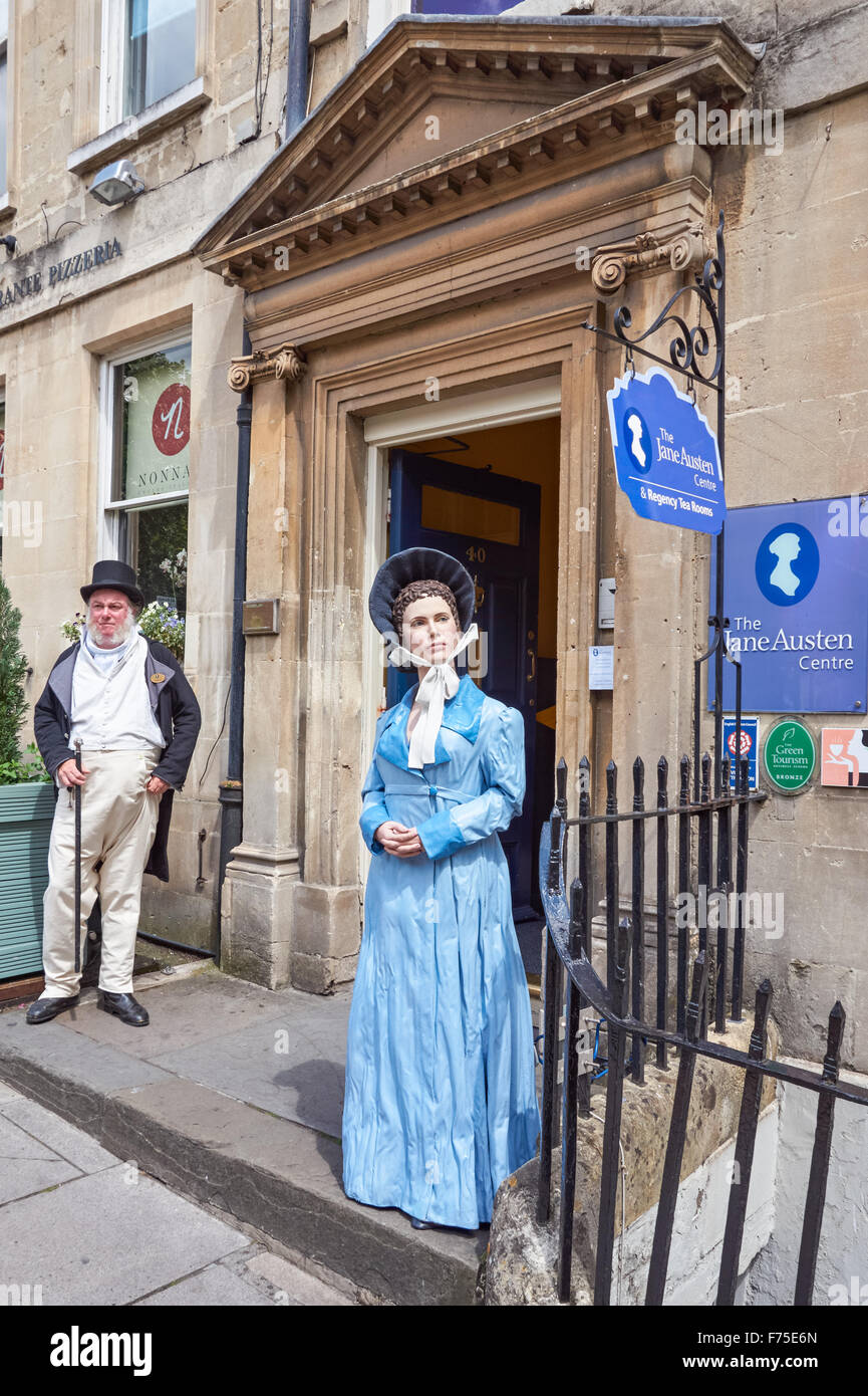 La Jane Austen Centre a 40 Gay Street in bagno, Somerset England Regno Unito Regno Unito Foto Stock