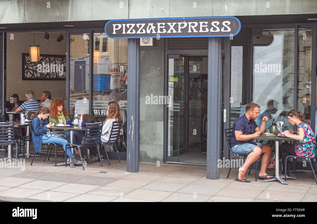 Pizza Express ristorante nel bagno, Somerset England Regno Unito Regno Unito Foto Stock