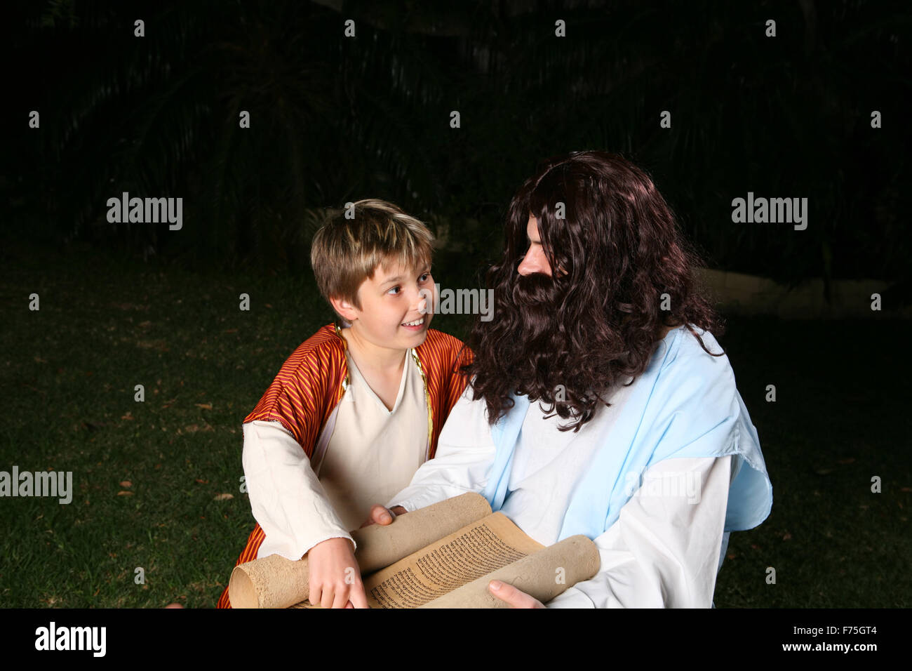 Apprendimento delle scritture Foto Stock