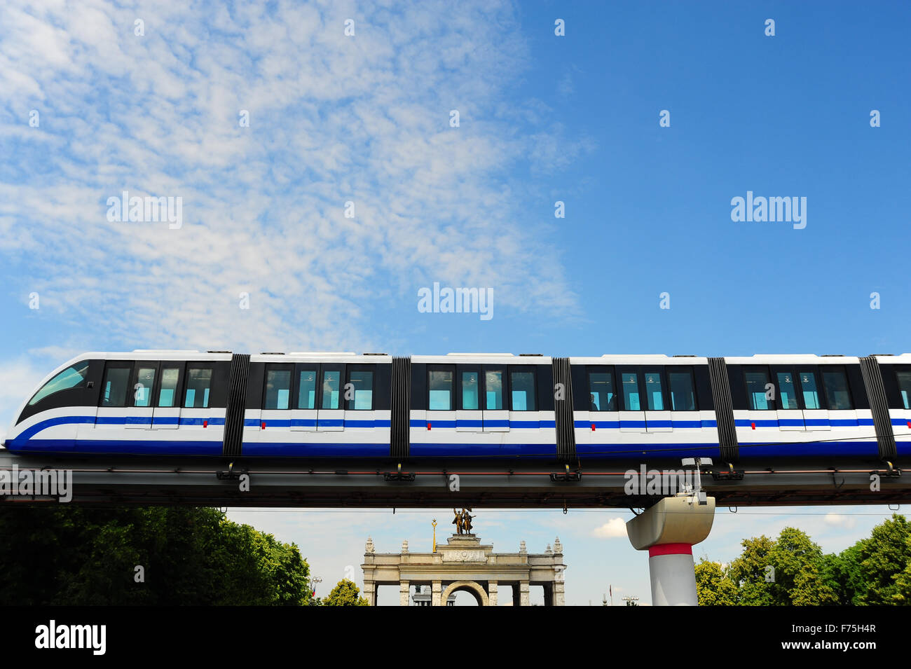 Treno della monorotaia Foto Stock