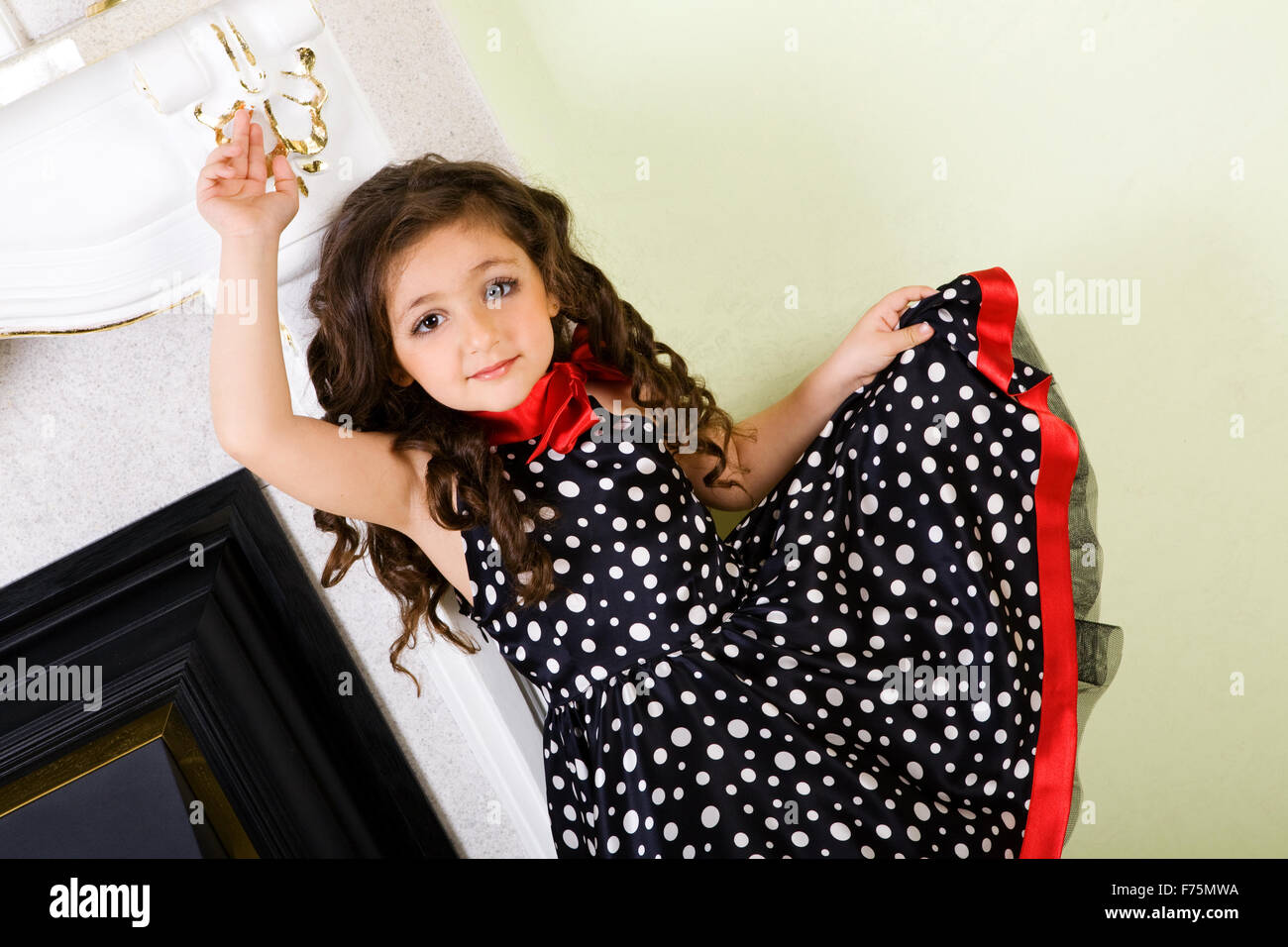 Modello piccolo dancing Foto Stock