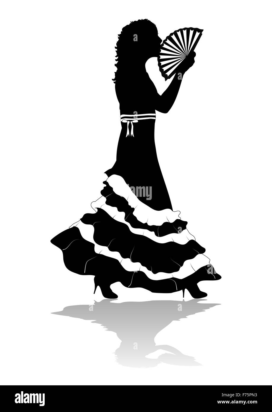 Ragazza in vestito Foto Stock