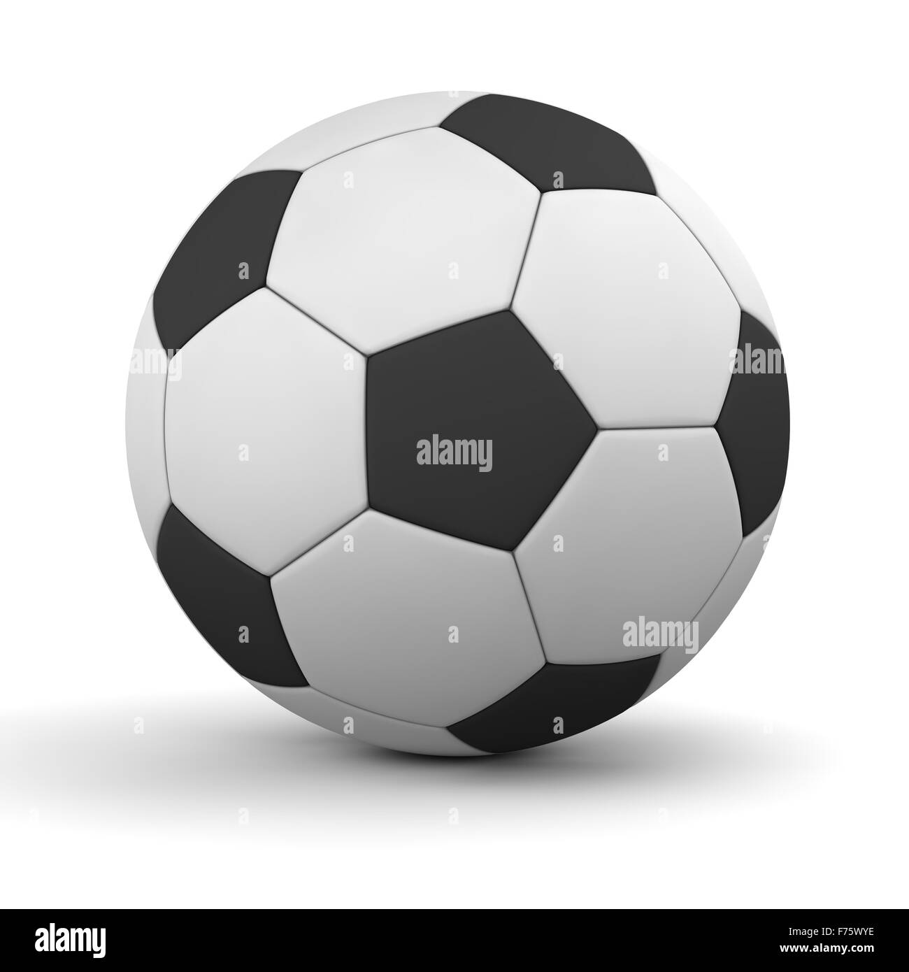 Calcio classico in bianco e nero Foto Stock