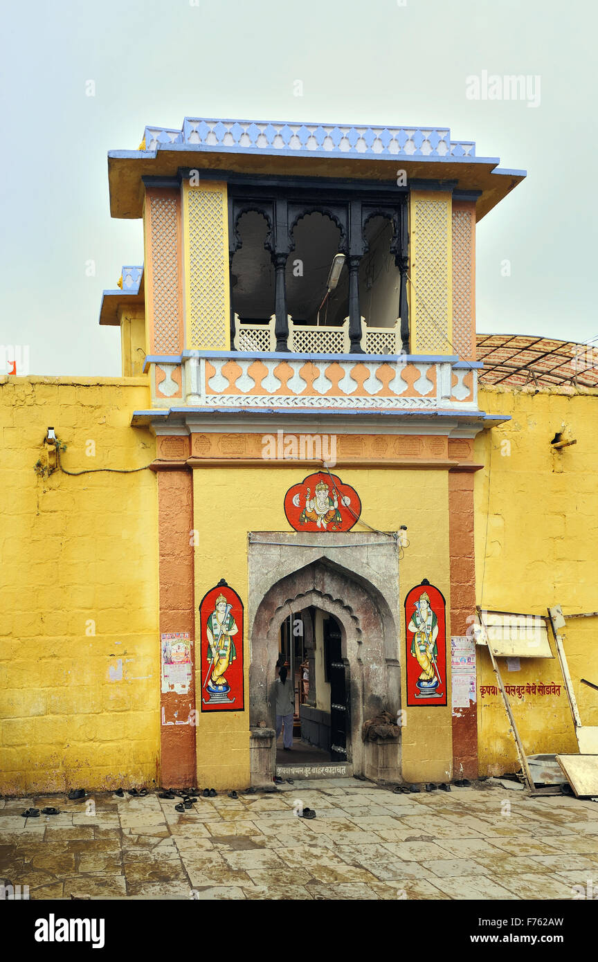 Sant eknath tempio, paithan, Aurangabad, Maharashtra, India, Asia Foto Stock
