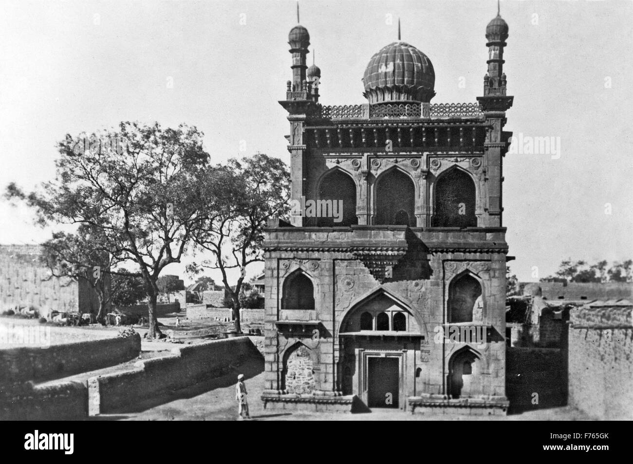 Unduh masjid, bijapur, Karnataka, India, Asia Foto Stock