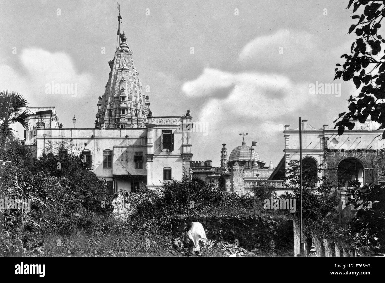 Vecchio vintage 1900s babulnath tempio, Bombay, Mumbai, Maharashtra, India, Asia - aad 194273 Foto Stock Vecchio vintage 1900s babulnath tempio, Bombay, Mumbai, Maharashtra, India, Asia - aad 194273 Foto Stock