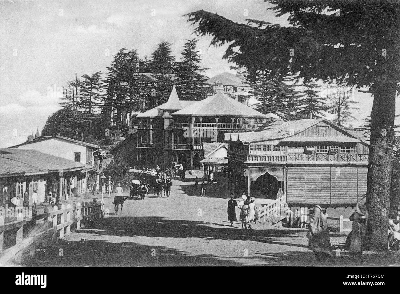 Mall vicino ufficio postale, shimla, Himachal Pradesh, India, Asia Foto Stock