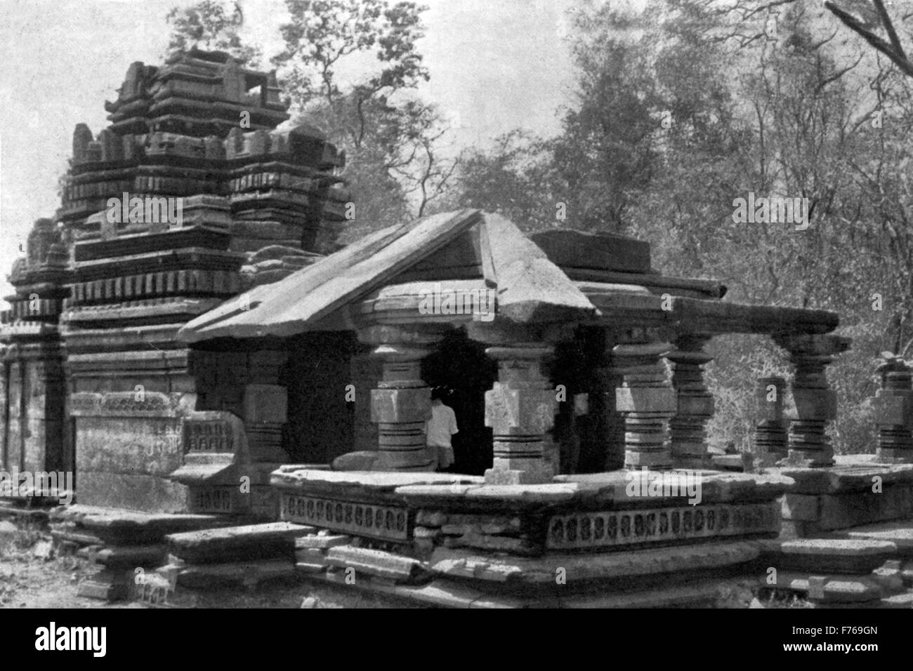 Tempio di Mahadev tambdi surla, Goa, India, Asia Foto Stock