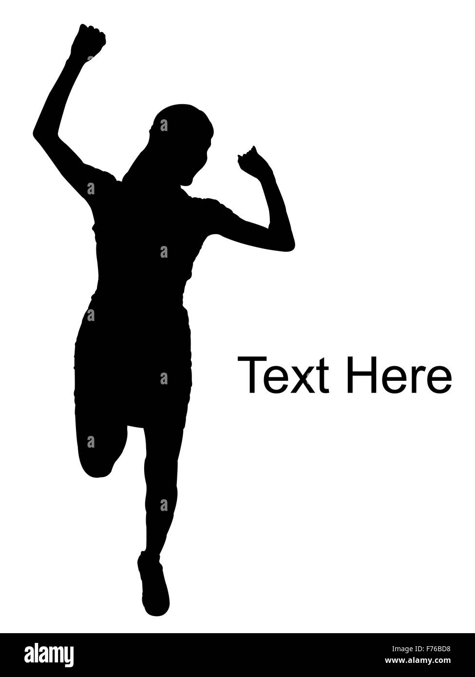 Dancing giovane donna Foto Stock