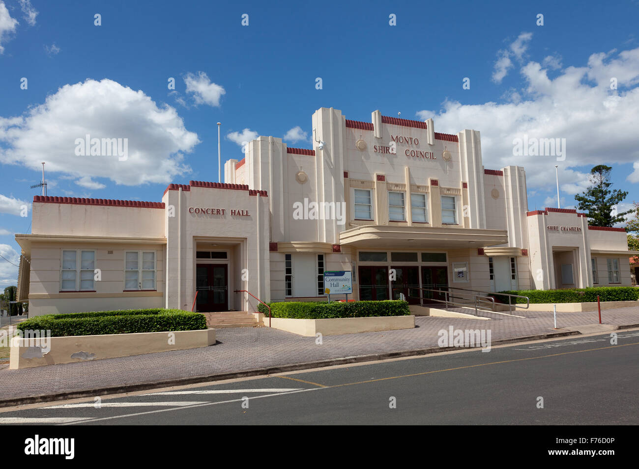 Monto Shire Council Chambers, Monto, Queensland, Australia Foto Stock