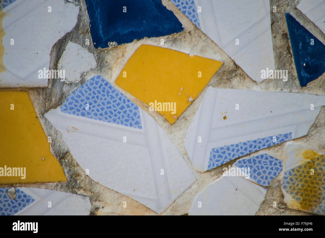 Il materiale di costruzione di colore della piastrella Foto Stock